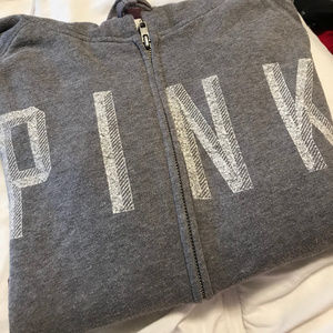 PINK Zip Up Sweatshirt